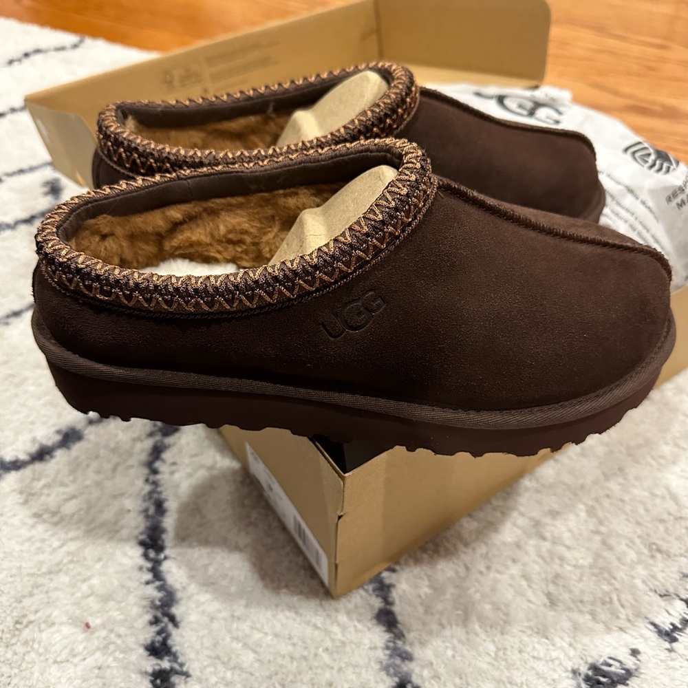UGG Tasman Slipper Burnt Cedar brown Women's 5955-BCDR Size 8 & 9 New chocolate